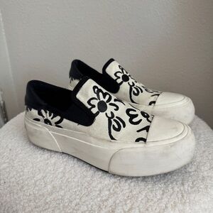 John Fluevog Willet Floral Casual Slip On Sneakers 7